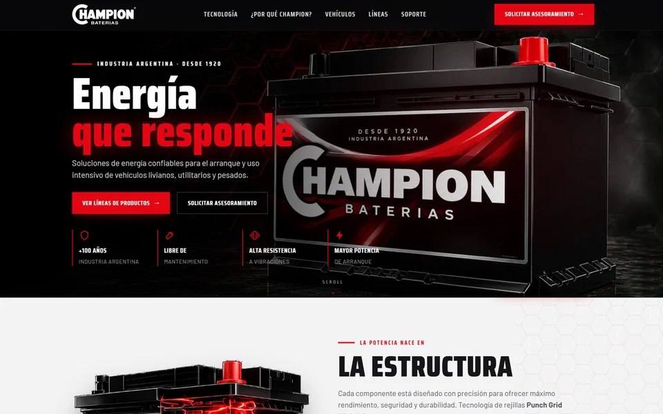 Sitio de Baterías Champion