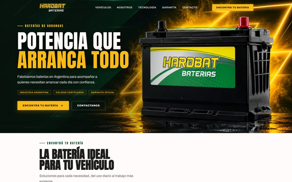 Sitio de Baterías Hardbat